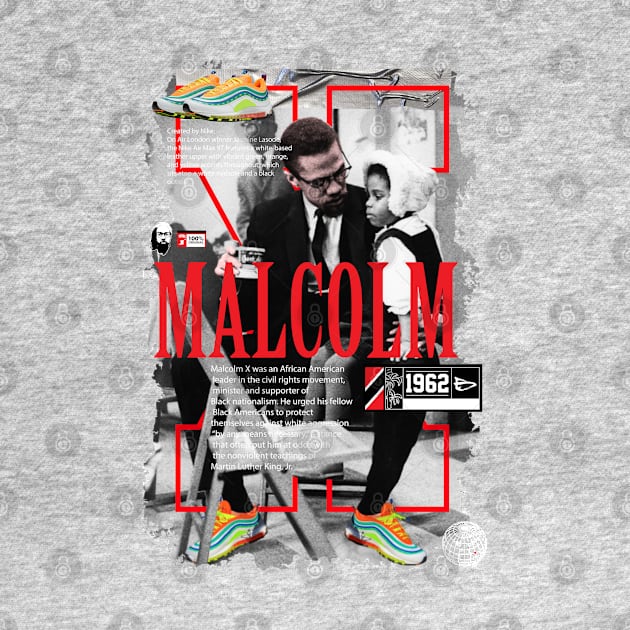 Malcom X Sneaker Head by theofficialdb